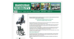 Desktop Screenshot of mandurahmobility.com.au