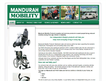 Tablet Screenshot of mandurahmobility.com.au